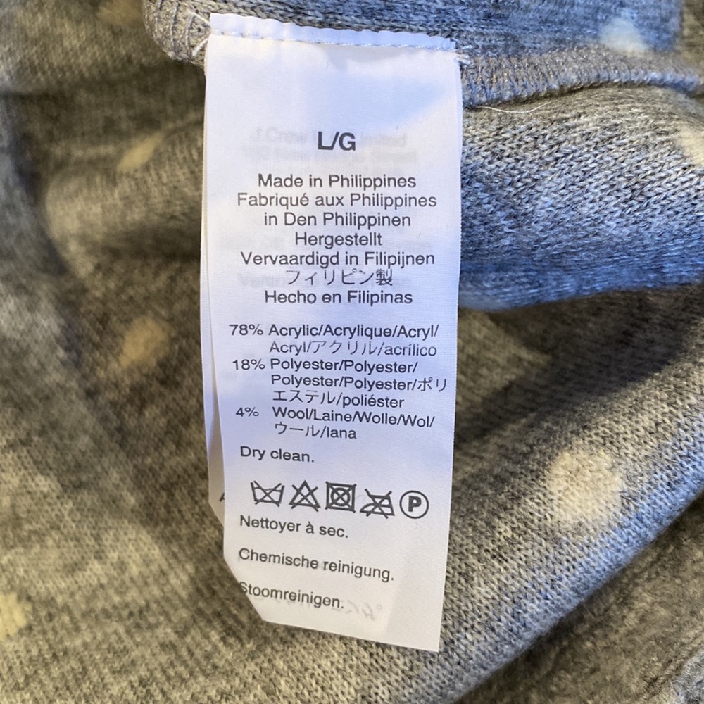 Madewell Texture & Thread Gray Bobble Cardigan L - image 6